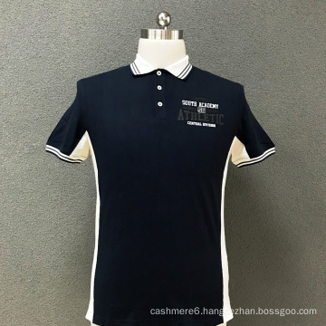 Men's cotton printed polo T-shirt